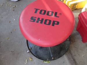 Tool Shop padded rolling shop stool...