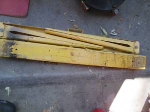 Safety yellow metal folding saw hor...