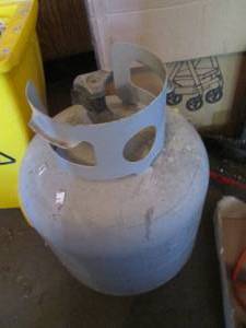Empty 20lb propane cylinder...