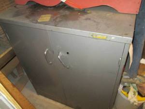 2-door Metal storage cabinet in int...