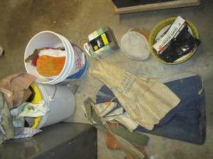 Variety of buffing and polishing bo...