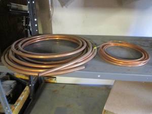Assorted size copper tubing...