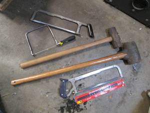 8lb sledgehammer, 10lb post maulm...