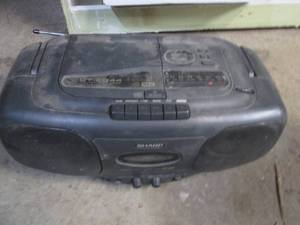 Sharp CdCassette tape boombox...