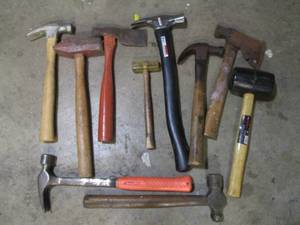 Regular, Ball peen and blacksmith h...
