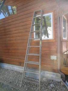 Werner 10ft wooden step ladder...
