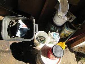 Corner lot of outdoor fertilizers, ...