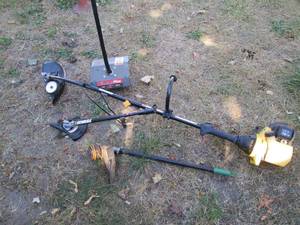 Gas powered weed whip with Edger, T...