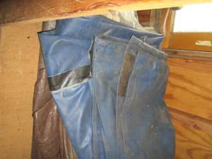 Pile of heavy duty tarps...