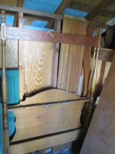 Full size Wood Canopy bed frame...