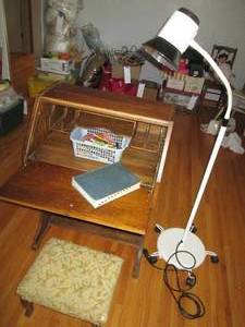 Vintage Wood Secretary Desk approxi...