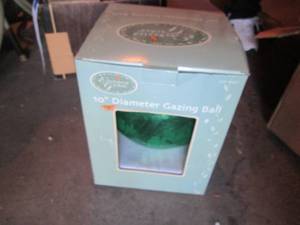 10 glass outdoor gazing ball...
