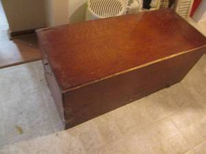 Large wood storage box approximatel...