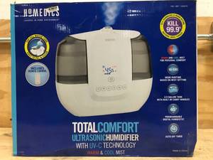lot 60 image: HoMedics TotalComfort Ultrasonic Humidifier with UV-C Technology