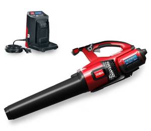 lot 14 image: TORO 60V MAX 157 mph Brushless Leaf Blower with 4.0Ah Battery and Charger