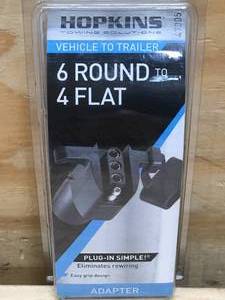 lot 84 image: Hopkins Vehicle to Trailer 6 Round to 4 Flat Adapter 1001244.93