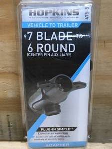 lot 87 image: Hopkins Towing Solutions 7 Blade to 6 Round Adapter 1001249.13