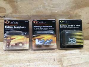 lot 116 image: Lot of Deka Battery Cable Lugs, Cable Bolts, and Battery Bolts & Nuts