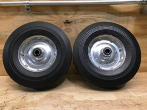lot 123 image: 10 Inch Solid Rubber Tires (Pair)