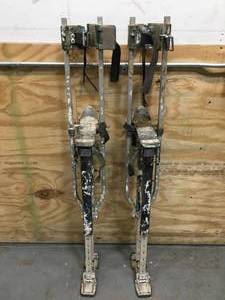 lot 145 image: Pair of Drywall Stilts - Adjustable Height