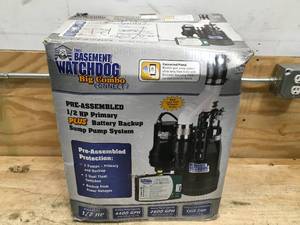 lot 167 image: BASEMENT Watchdog 12 HP Sump Pump