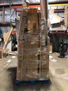lot 1 image: Pallet of Assorted Furniture Items Some may be Missing Parts ot Pieces Customer Returns See Pictures