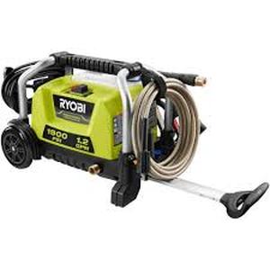 lot 31 image: RYOBI 1900 PSI 1.2 GPM Cold Water Wheeled Electric Pressure Washer with 12 in. Surface Cleaner Customer Returns See Pictures