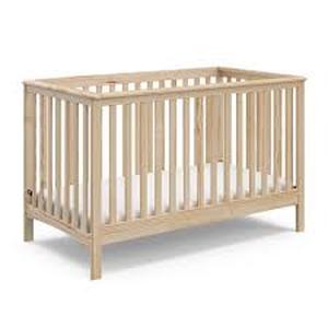 lot 4 image: Storkcraft Hillcrest Natural 4-in-1 Convertible Crib   Customer Returns See Pictures