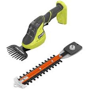 RYOBI ONE 18V Cordless Grass Shear and Shrubber Trimmer (Tool Only) customer return see pictures