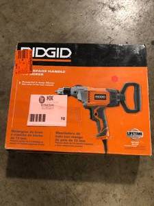 RIDGID 9 Amp Corded 12 in. Spade Handle Mud Mixer customer return see pictures