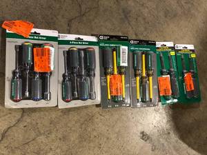 Lot of assorted Commercial Electric Tool sets customer returns see pictures