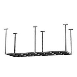Karl home 36 in. D x 72 in. W Black in Adjustable Height Overhead Ceiling Mount Garage Storage Rack    Customer Returns See Pictures