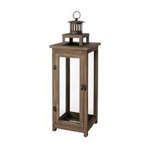 Lot of Hampton Bay 21 in. Wood and Metal Outdoor Patio Lantern