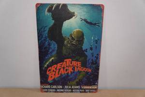 lot 206 image: Creature From the Black Lagoon Metal Sign