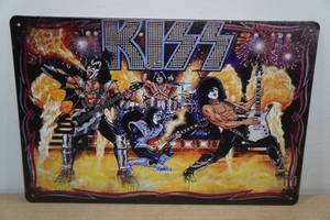 lot 207 image: Kiss Metal Sign