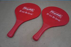 lot 211 image: 2 Campbells Soup 15 Red Paddles