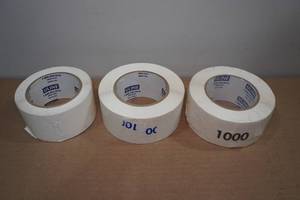 lot 230 image: 3 Rolls Uline Packaging Adhesive Circles