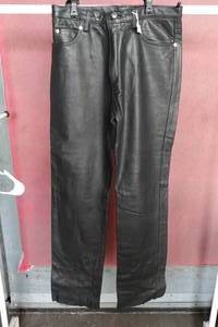 lot 392 image: Black Leather Pants -Size 42