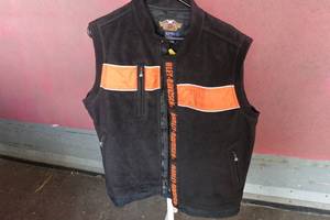 lot 398 image: Harley Davidson Zip-Up Vest -Large