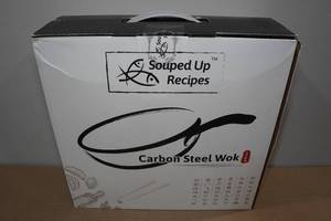 lot 4 image: Carbon Steel Wok and Accessories