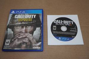 lot 43 image: 2 PlayStation 4 Games -Call of Duty WWII and Black Ops III