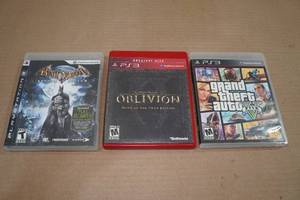 lot 45 image: 3 PlayStation 3 Games -Batman, Oblivion, Grand Theft Auto 5