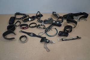 lot 98 image: Assorted Gothic Style Cuff Bracelets