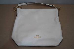 lot 120 image: Coach Abby Duffle Chalk Soft Pebble Leather Shoulder Bag