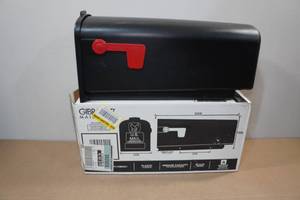 lot 165 image: Black Medium Capacity Plastic Mailbox