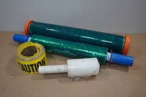 lot 166 image: Plastic Wrap and Caution Tape