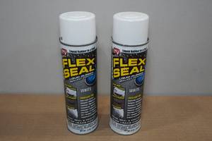 lot 185 image: 2 Flex Seal Liquid Rubber Spray -White