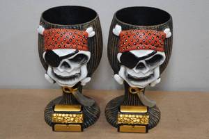 lot 195 image: 2 Captain Nemos Plastic Pirate Goblets