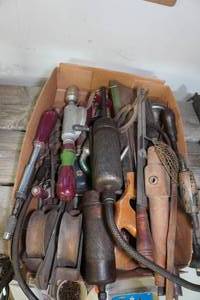 lot 407 image: Assorted Hand Tools and Pullies