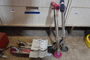lot 391 image: 2 Razor Folding Scooters